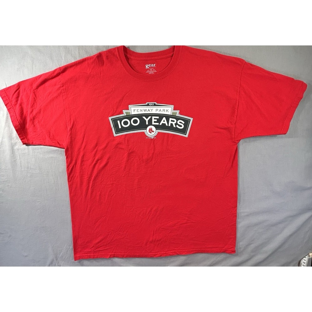 Gear Fenway Park 100th Anniversary 2012 Short Sleeve Red T-shirt‎ Men's XXL